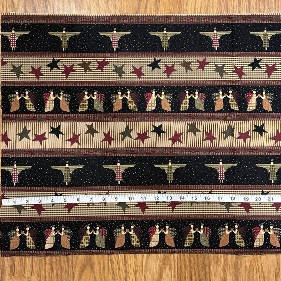 Vtg Moda ANGEL Stripe Cotton Fabric Quilt Bundle Moda Barmmock & Patak Xmas - Picture 9 of 9